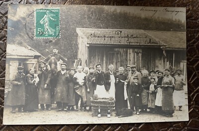 cpa Champagner seltene Karte Champagnerhaus Winzer Epernay 1900er