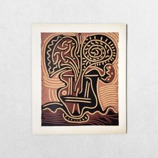 Vaso Pablo Picasso Linoincisioni Fiori 1962 Pubblicato Cercle D'Art Linocut Boeck