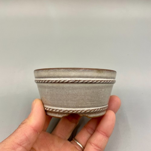 Vaso per bonsai giapponese "HEIAN KOZAN 平安 香山" L:9 cm 3,5 pollici/H:1,8 pollici dal GIAPPONE #198 - Foto 8 di 16