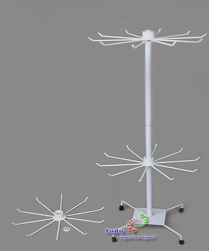 Verkaufsständer Warenständer mit 3 Etage Metall H73 cm weiss - Bild 3 von 6