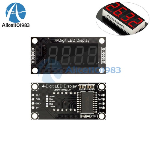 0.36" TM1637 7-Segment 4-Bit Digital Tube LED Red Display Module For Arduino - Picture 3 of 9