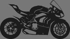 Ducati V4 Circuit Bike - DXF SVG DWG PDF Vector CNC Plasma Laser cutting files