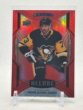 2020-21 UD Allure Rookie Red Rainbow Card # 129 Pierre-Oliver Joseph Penguins