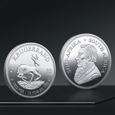 2023 1 oz South Africa Silver Krugerrand Coin 1 oz.999 Fine Silver in a Capsule