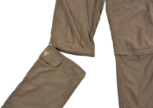 Pantaloni corti donna convertibili Jack Wolfskin taglia EUR-40 marrone kaki dritti - Foto 2 di 11