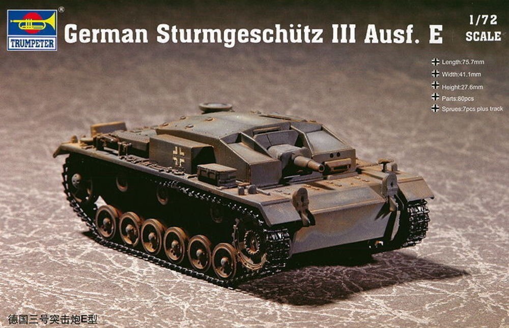 Trumpeter 07258 Sturmgeschütz III E in 1:72 Bausatz Neu + OVP