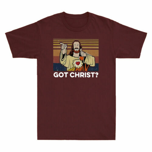 Got Christ? Jesus Buddy Christ Funny Comedy Men's Short Sleeve T-Shirt Tee - Picture 7 of 7
