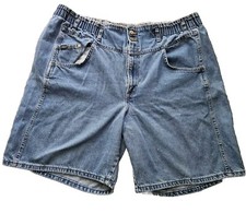 Chic Women's World' Best Fit Shorts Blue Denim Jean High Waist Rise Vtg Sz.24