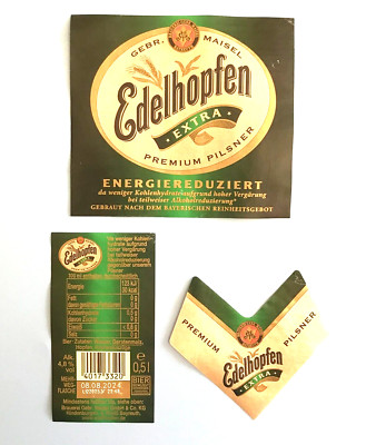 Beer label - beer label, MAISEL Edelhopfen, Bayreuth / Upper Franconia / BY#215#