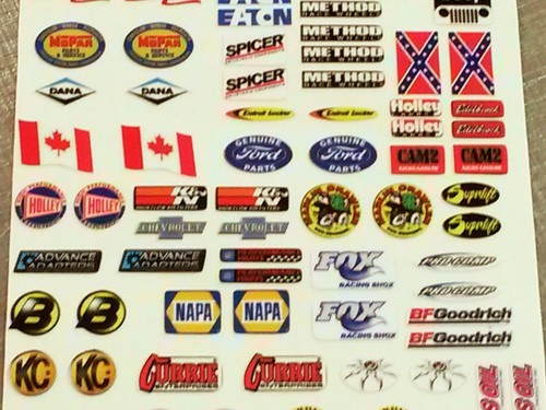 RC Crawler 1/10 Scale Bumper stickers - 2 Styles - for Axial scx10 RC4WD - Picture 17 of 18