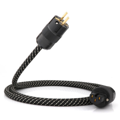 HI FI Audio Netzkabel Stromkabel HI END AUDIO STROM-KABEL 1 METER POWER CABLE