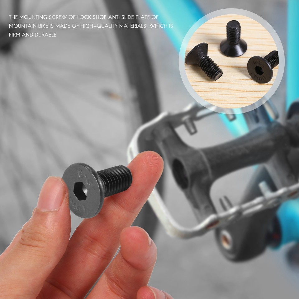 8Pcs Bike Lock Shoe Cleat Mounting Screw for SPD SelfLocking Pedal6408