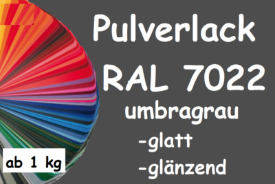 3040 Pulverlack RAL 7022 Umbragrau glatt glänzend CWS Cewepol