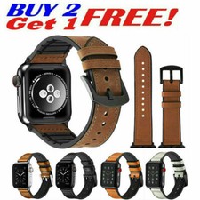 Genuine Leather iWatch Band Strap For Apple Watch 10 9 8 7 6 5 4 3 2 1 SE Ultra