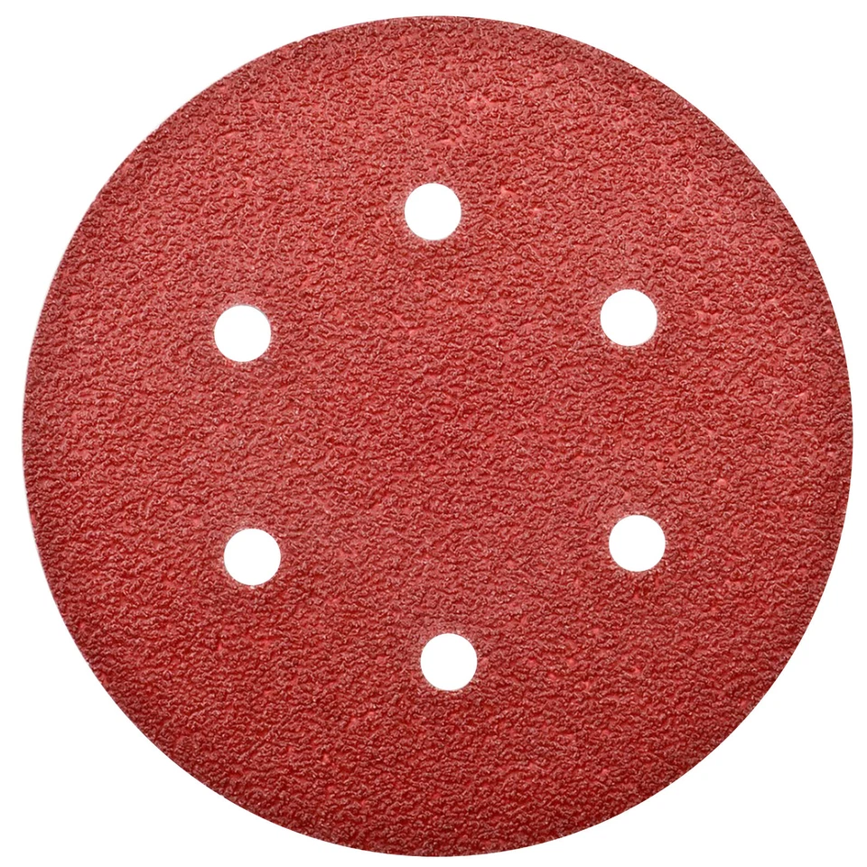 STANLEY BLACK & DECKER 150mm Hook and Loop Sanding Sandpaper 6'' Disc Orbital Sander 6 Hole Fits Dewalt