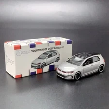 1:64 Bburago Volkswagen VW Golf GTI MK7 Diecast Model - 2017 Silver, New in Box