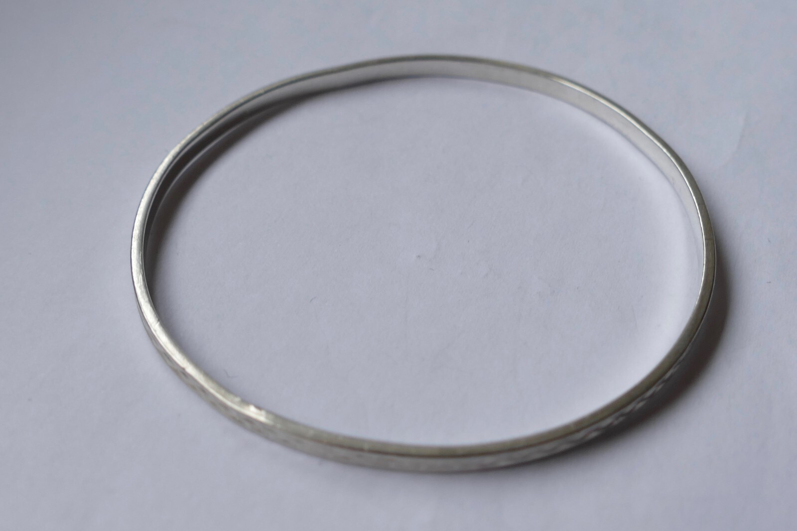 Bangle Andreas Daub simple timeless 835 silver vi… - image 3