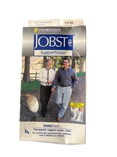 Jobst SensiFoot Therapeutic Support Socks  Small White 8-15 MmHg Compression