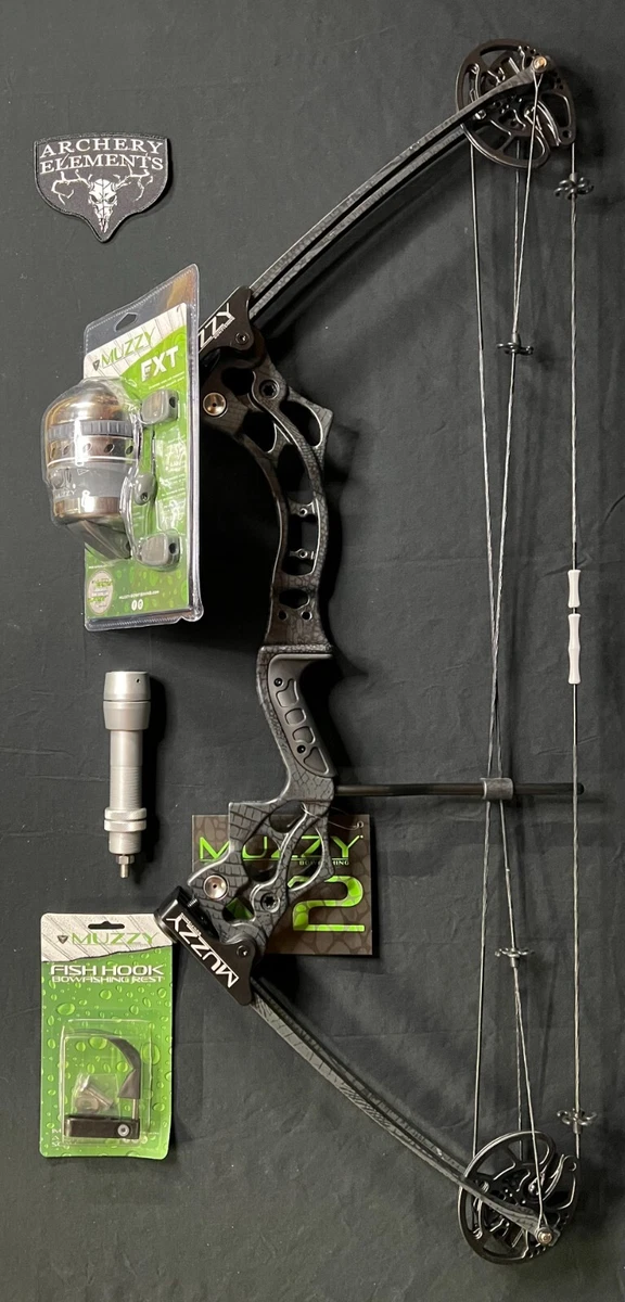 Muzzy Bowfishing V2 Right Hand 25-55 LB Draw Weight Black Package New