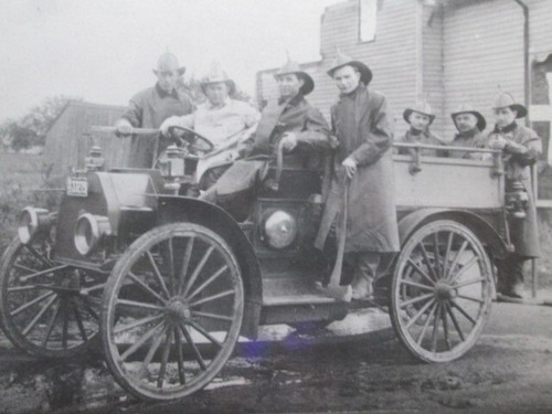 Fire Department Leaving House Fire, 1913 Michigan 8 x 10 Inch Photograph - Picture 2 of 2