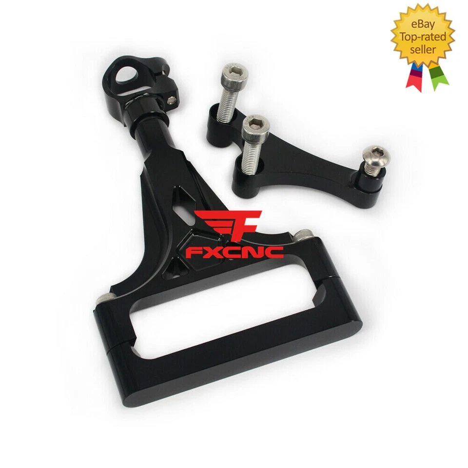 For Kawasaki Z1000 2003-2009 Carbon Fiber Steering Damper Bracket Mount Kit CNC - Изображение 4 из 4