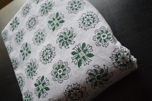 10 Yard Indian Cotton Floral Print Fabric Handmade Hand Block Print_905 - Picture 4 of 8