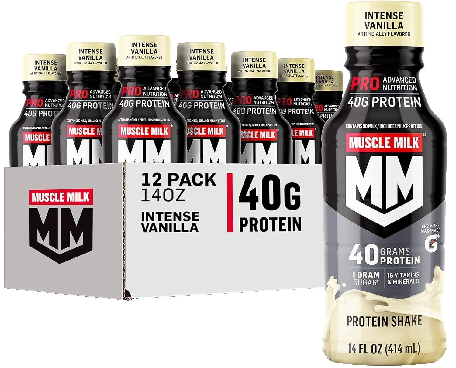 Batidos de Proteína Vainilla Muscle Milk y suplementos de culturismo