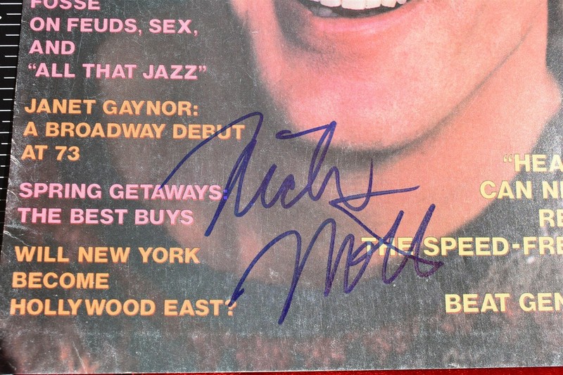 NICK NOLTE young AFTER DARK IN PERSON signed autograph photo Magazine cover