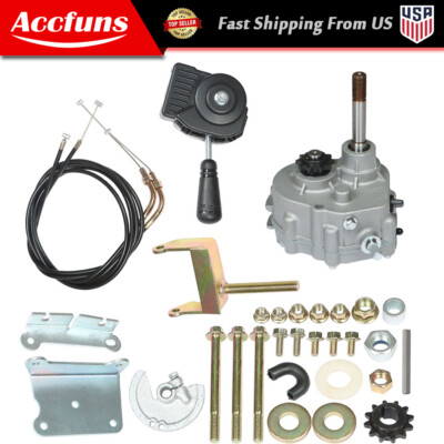 #ad #ad New Go Kart Forward Reverse Gear Box Kit for 2 13HP Engine 4 Stroke Transmission $84.38