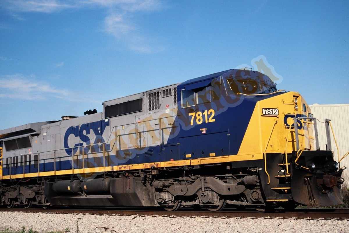 Vtg 2000 Train Slide 7812 CSX Engine Montgomery AL X7M189 | eBay