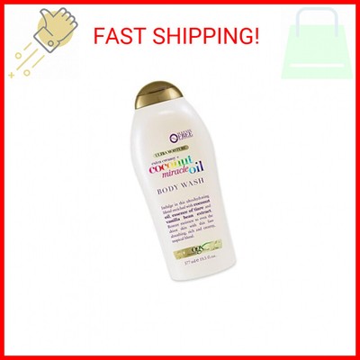 OGX Extra Creamy + Coconut Miracle Oil Ultra Moisture Body Wash, 19.5 Fl Oz