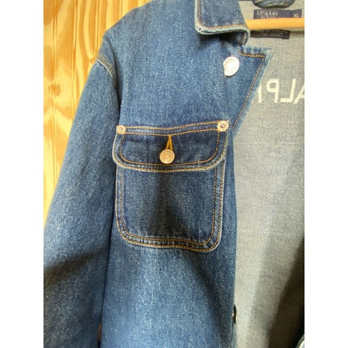 Chaqueta de mezclilla para hombre Polo Ralph Lauren talla XL con bandera estadounidense letra RL - Imagen 6 de 11