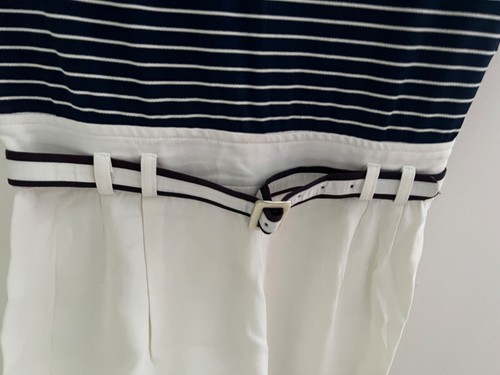 Joseph Ribkoff UK 16 Jumpsuit Playsuit White - Blue All In One Drop Waist - Picture 7 of 11