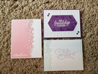 3 Stampin Up Greeting Cards Ornate Border, So Sentimental, Peaceful Moments — photo 1