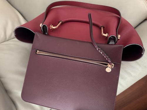 πππ MIMCO FLIP SIDE TOTE Flipside Handbag Bag Leather + Pouch + Dust Bag - Picture 8 of 17
