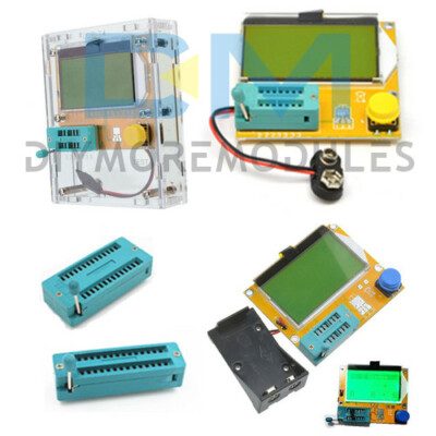 Digital  LCR-T4 MTY328P Transistor Tester 12864 LCD Capacity ESR Meter+Case
