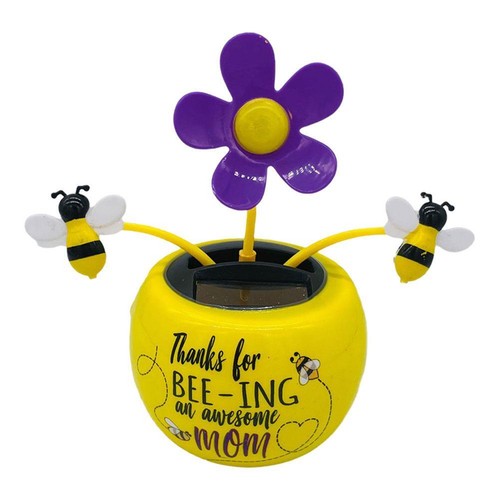 Solar Dancing Toy Flower Solar powered automatic swing car ornament