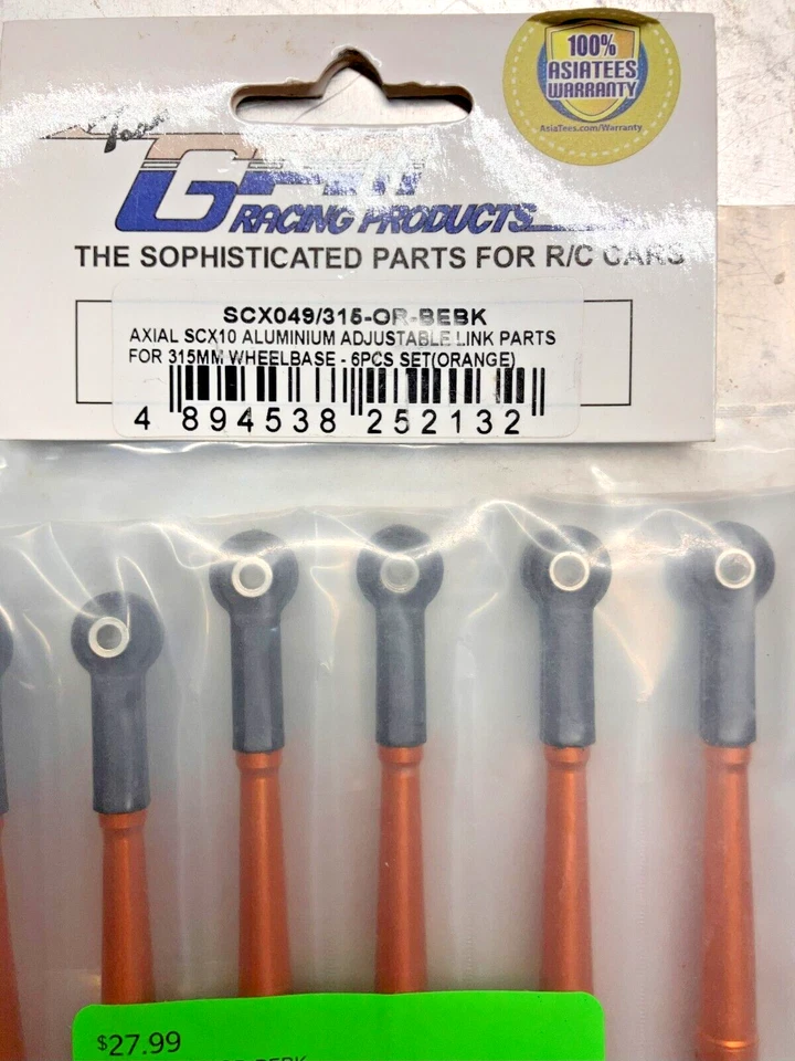 SCX049/315-OR-BEBK GPM Racing Adjustable Link Parts SCX10 315 mm Wheelbase - Image 4 of 4