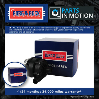 Water Pump for Parking Heater BWP3081 Borg & Beck Auxiliary Additional 04L965567