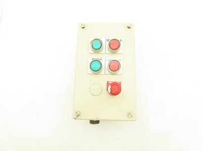 Hoffman 5 Pushbutton Operator Control Station Enclosure Micro Switch PWP On/Off