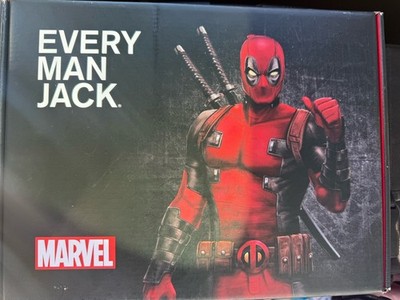 Every Man Jack Deadpool Body Set | Marvel Grooming Gift Set  For Men Heavy Duty