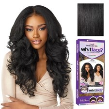 Synthetic Wigs Latisha Lacefrontal Hand Tied Glueless Jet Black Sensationnel