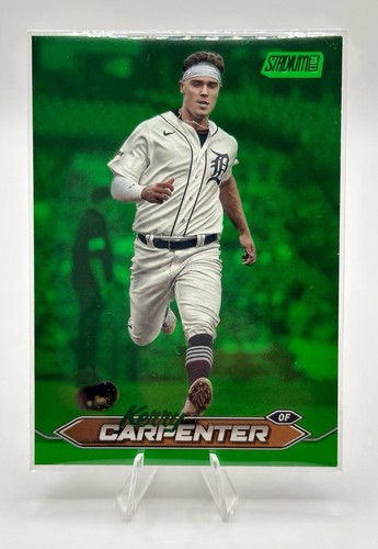 2024 Topps Stadium Club - Kerry Carpenter #141 Chrome Green Refractor #69/199