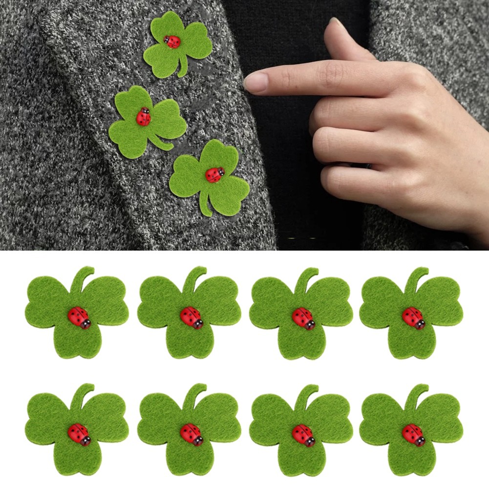 ⁺20PCS/Set Green Embroidered Patch Embroidery Badge Sew On Appliques DIY