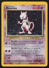 Mewtwo Base Set Holographic 10/102 Pokemon Card LP!