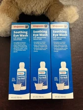 Walgreens Soothing Eye Wash, 4.0 fl oz 3PKS