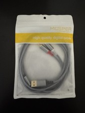 USB to Rca Audio Cable 6.6ft Male to 2-RCA Male Stereo Adapter Cord NIP