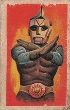 Vintage Japanese Menko Robot Hero Tokusatsu Aircraft Carrier Card