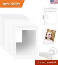 Elegant 18x24 Picture Mats for 16x20 Photos - Pack of 12 Minimalist Frames