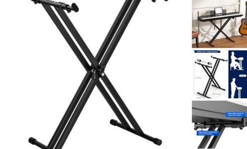 Double-X Keyboardständer, tragbarer Digitalpiano Ständer, verstellbar X-Form - Bild 1 von 7